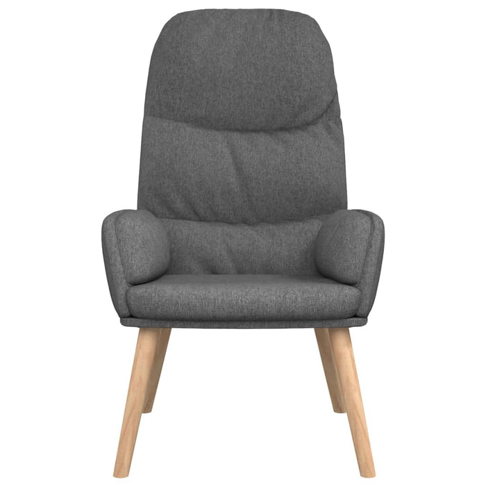 Scaun de relaxare cu taburet, gri deschis, material textil - WALTI WALTI