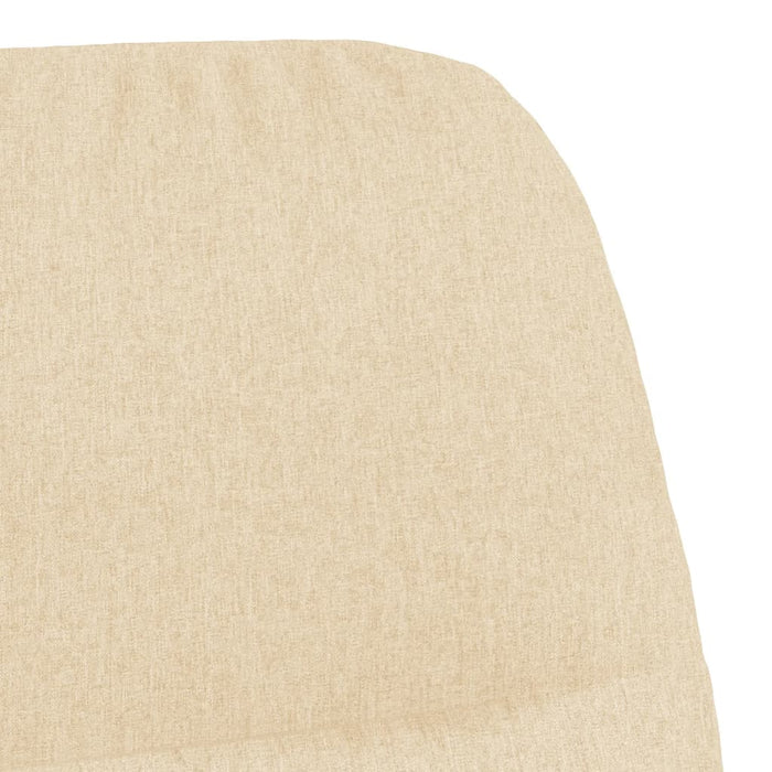 Scaun de relaxare cu taburet, crem, textil WALTI
