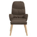 Scaun de relaxare cu taburet, gri taupe, textil - WALTI WALTI