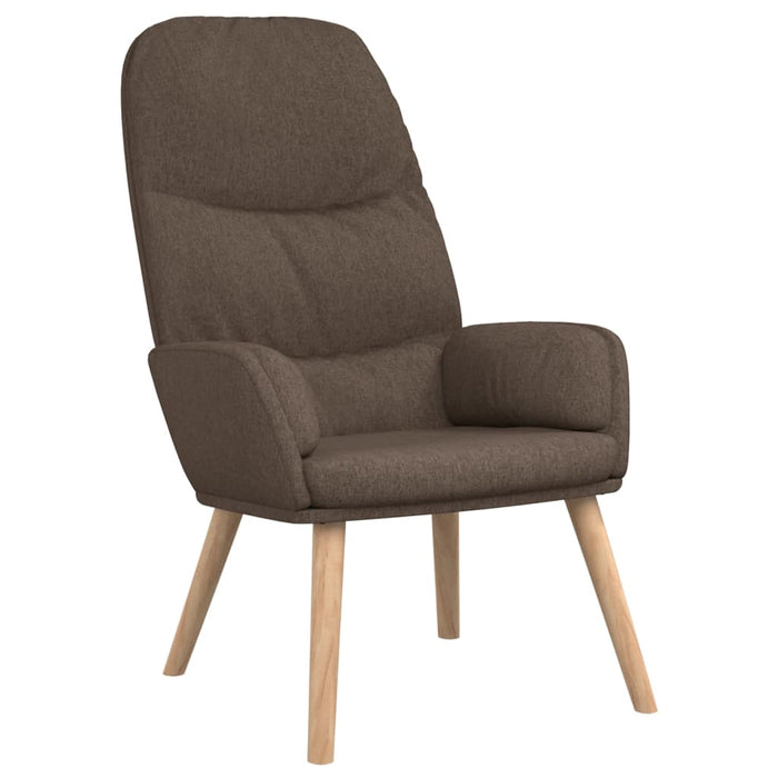 Scaun de relaxare cu taburet, gri taupe, textil - WALTI WALTI