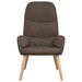 Scaun de relaxare cu taburet, gri taupe, textil - WALTI WALTI
