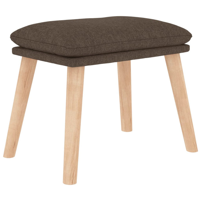 Scaun de relaxare cu taburet, gri taupe, textil - WALTI WALTI