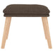 Scaun de relaxare cu taburet, gri taupe, textil - WALTI WALTI
