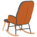 Scaun balansoar cu taburet, gri deschis, textil - WALTI WALTI