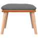 Scaun balansoar cu taburet, gri deschis, textil - WALTI WALTI