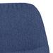 Scaun balansoar cu taburet, albastru, textil - WALTI WALTI