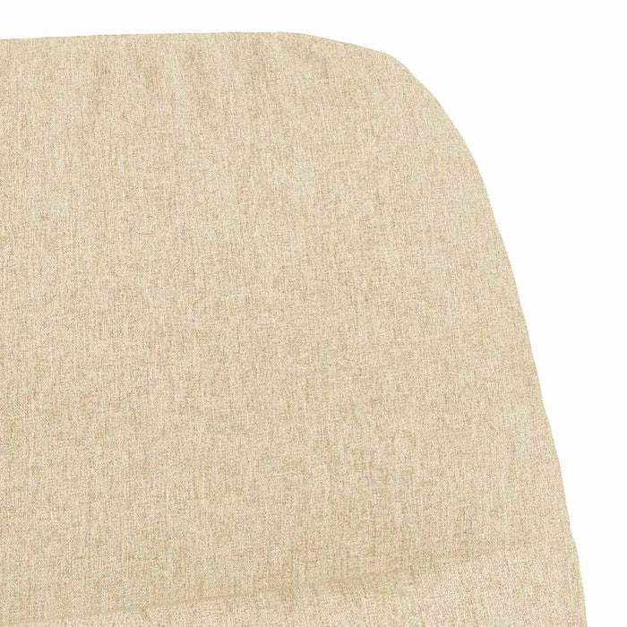 Scaun de relaxare cu taburet, crem, textil WALTI