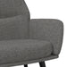 Scaun de relaxare cu taburet, gri deschis, material textil - WALTI WALTI