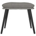 Scaun de relaxare cu taburet, gri deschis, material textil - WALTI WALTI
