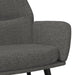 Scaun de relaxare cu taburet, gri închis, material textil - WALTI WALTI