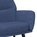 Scaun de relaxare cu taburet, albastru, textil - WALTI WALTI