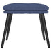 Scaun de relaxare cu taburet, albastru, textil - WALTI WALTI