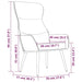 Scaun de relaxare cu taburet, albastru, textil - WALTI WALTI