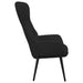 Scaun de relaxare cu taburet, negru, textil - WALTI WALTI