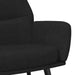 Scaun de relaxare cu taburet, negru, textil - WALTI WALTI