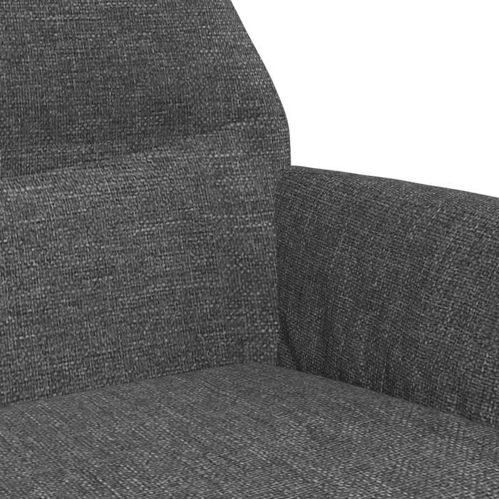 Scaun de relaxare cu taburet, gri deschis, material textil - WALTI WALTI