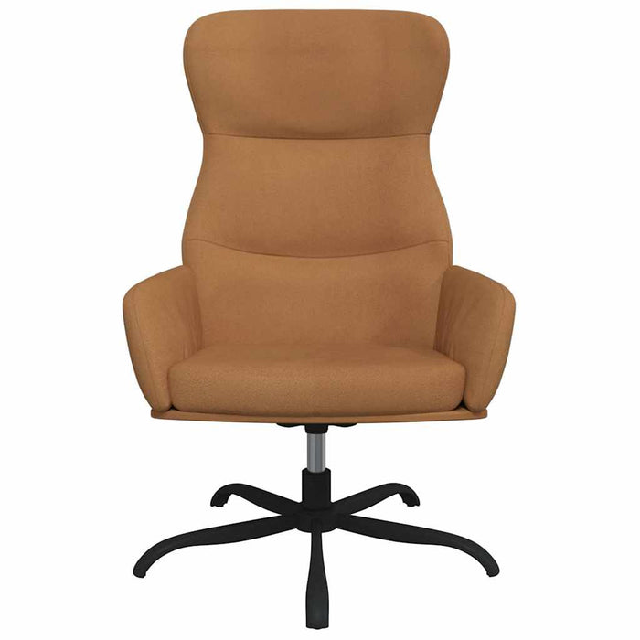 Scaun de relaxare cu suport picioare, gri taupe, microfibră WALTI