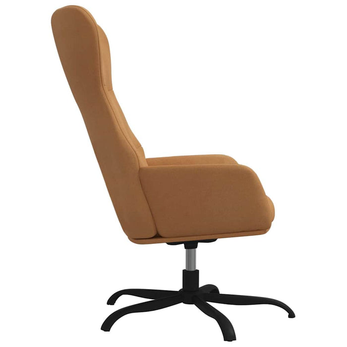 Scaun de relaxare cu suport picioare, gri taupe, microfibră WALTI
