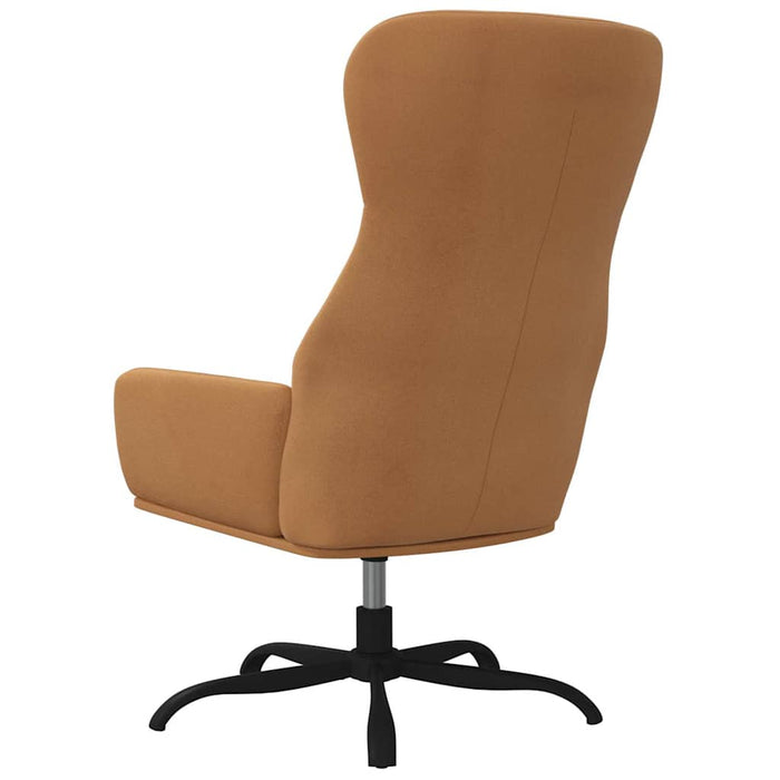 Scaun de relaxare cu suport picioare, gri taupe, microfibră WALTI