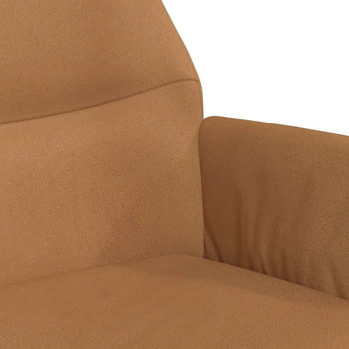 Scaun de relaxare cu suport picioare, gri taupe, microfibră WALTI