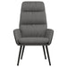 Scaun relaxare cu taburet, gri deschis, textil/piele ecologică - WALTI WALTI