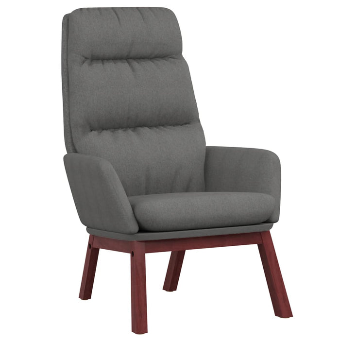 Scaun de relaxare cu taburet, gri deschis, material textil - WALTI WALTI