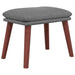 Scaun de relaxare cu taburet, gri deschis, material textil - WALTI WALTI