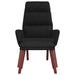 Scaun de relaxare cu taburet, negru, textil - WALTI WALTI