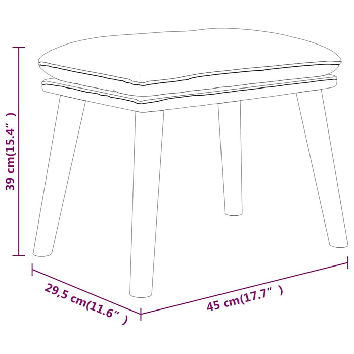 Scaun relaxare cu taburet, galben muștar, textil - WALTI WALTI