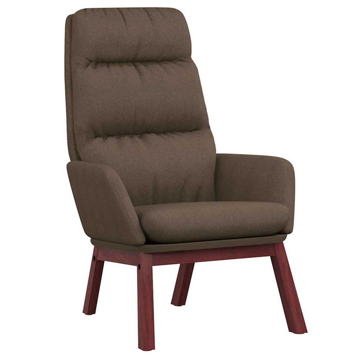 Scaun de relaxare cu taburet, gri taupe, textil WALTI