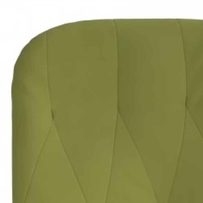 Scaun de relaxare cu taburet, verde deschis, catifea WALTI