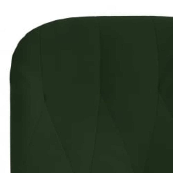 Scaun de relaxare cu taburet, verde închis, catifea WALTI