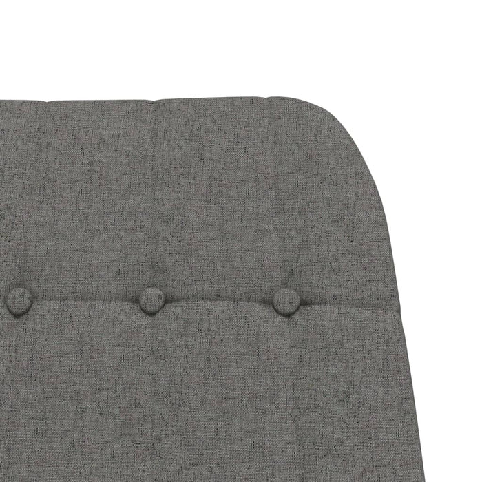 Scaun balansoar cu taburet, gri deschis, textil - WALTI WALTI