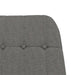 Scaun balansoar cu taburet, gri deschis, textil - WALTI WALTI
