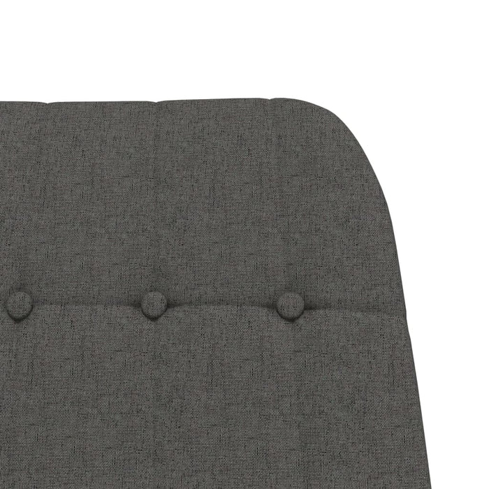 Scaun balansoar cu taburet, gri închis, textil - WALTI WALTI