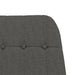 Scaun balansoar cu taburet, gri închis, textil - WALTI WALTI