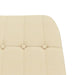 Scaun balansoar cu taburet, crem, material textil - WALTI WALTI
