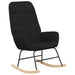 Scaun balansoar cu taburet, Negru, material textil - WALTI WALTI