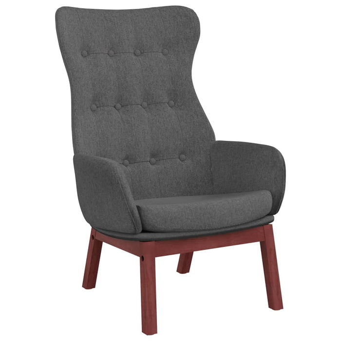 Scaun de relaxare cu taburet, gri deschis, textil WALTI