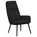 Scaun de relaxare cu taburet, negru, textil - WALTI WALTI