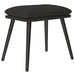 Scaun de relaxare cu taburet, negru, textil - WALTI WALTI