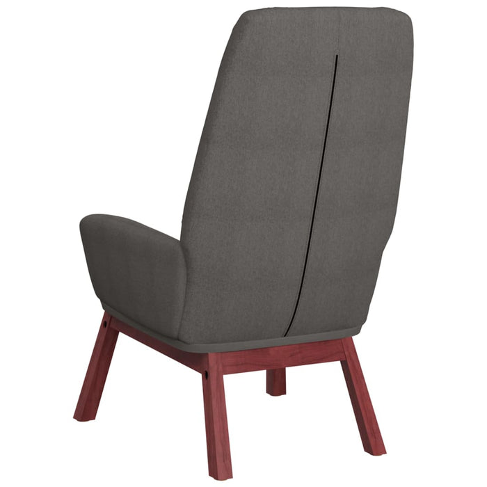 Scaun de relaxare cu taburet, gri deschis, textil - WALTI WALTI