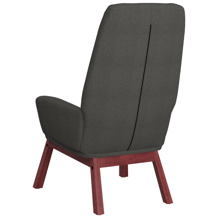 Scaun de relaxare cu taburet, gri deschis, textil - WALTI WALTI