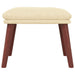 Scaun de relaxare cu taburet, crem, textil - WALTI WALTI