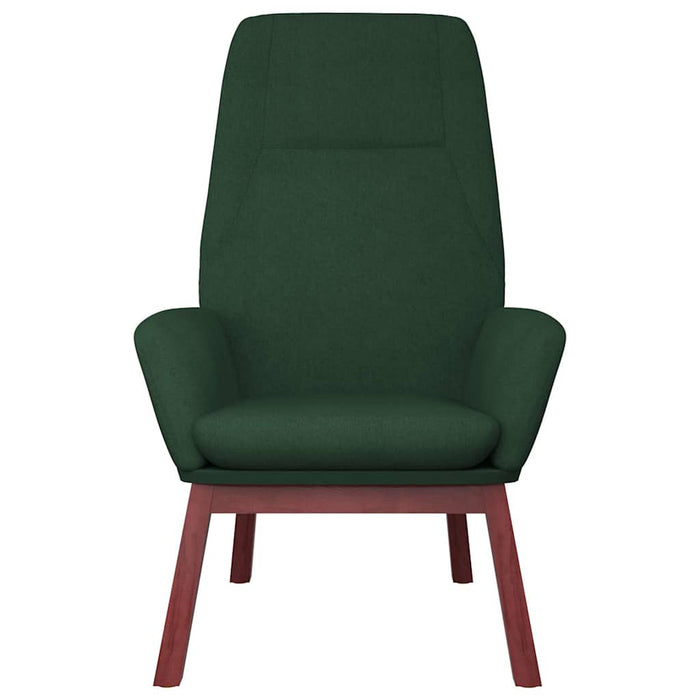 Scaun de relaxare cu taburet, verde închis, textil - WALTI WALTI