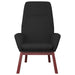 Scaun de relaxare cu taburet, negru, textil - WALTI WALTI