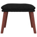 Scaun de relaxare cu taburet, negru, textil - WALTI WALTI