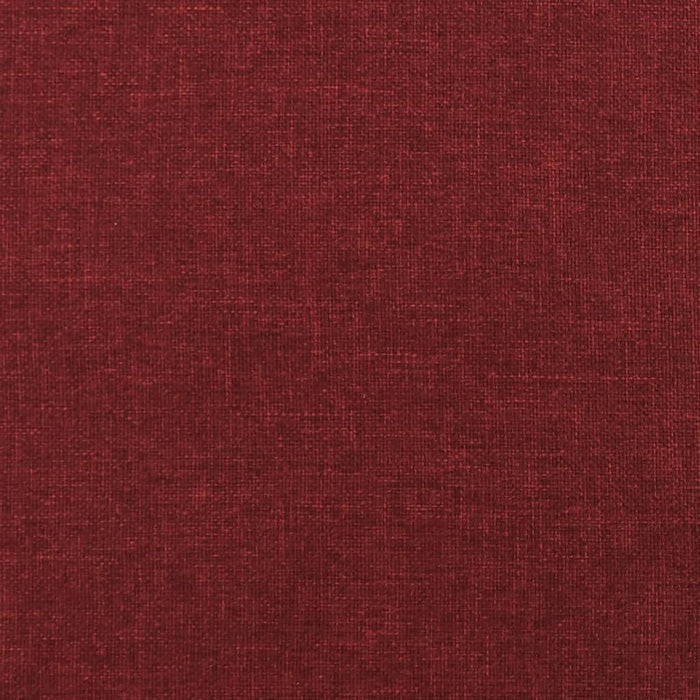 Scaun de relaxare cu taburet, roșu vin, textil WALTI
