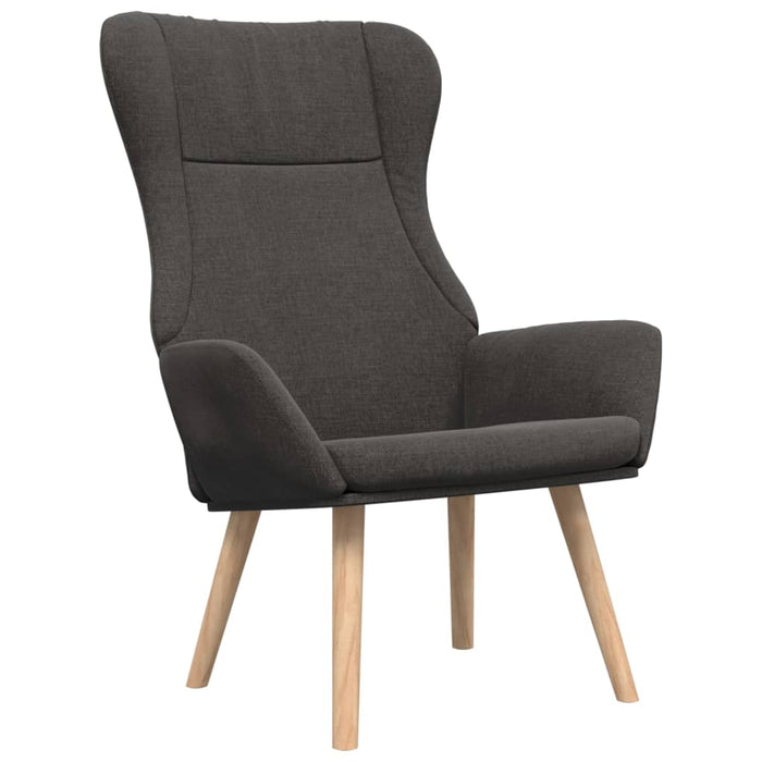 Scaun de relaxare cu taburet, gri deschis, textil - WALTI WALTI