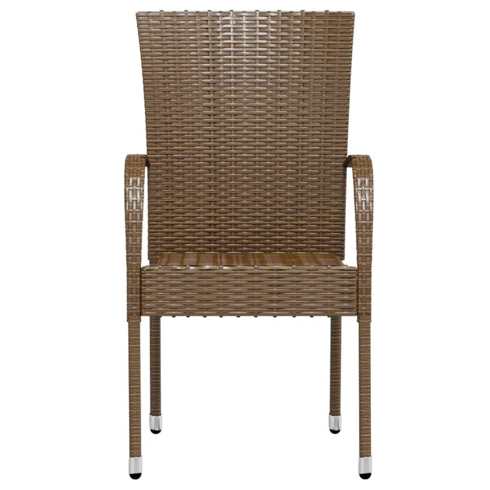 Set mobilier de grădină, 3 piese, maro, poliratan - WALTI WALTI